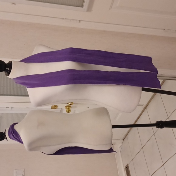 $4 Add-on Purple Fabric Belt/Scarf - Picture 2 of 4